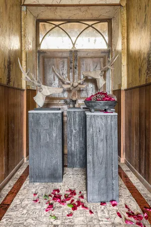 Gommaire-indoor-teak-furniture-square_console_zorba_small_stone_top-G161-FUM-Antwerp